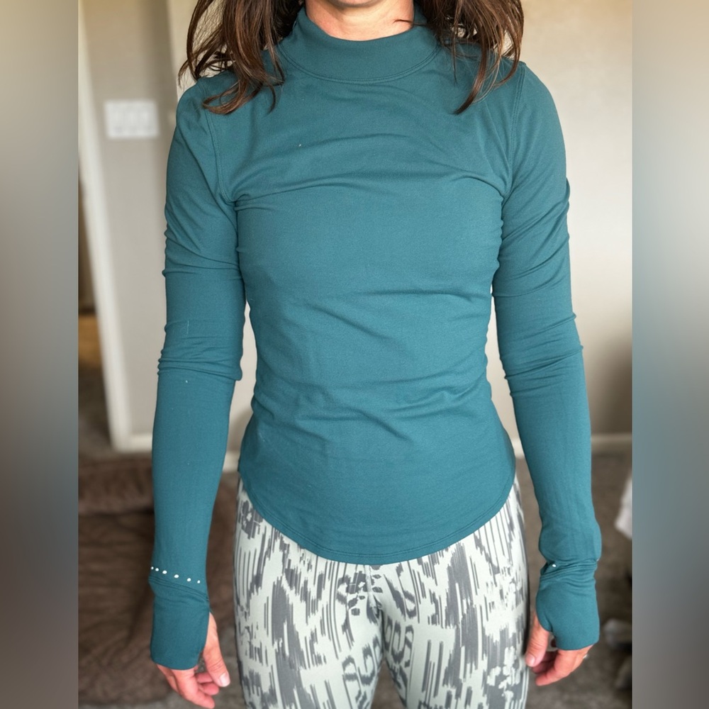 Rulu running mockneck long sleeve shirt